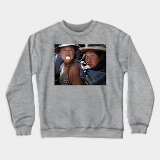 Colorized vintage Friends in Bolivia Crewneck Sweatshirt